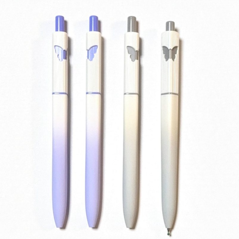 heart butterfly click pen